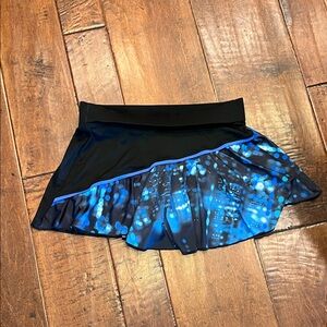 Elegant Black and Blue tennis  Skirt